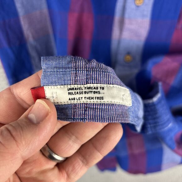 Ecko Unlimited The Krute Shirt Men’s XL Blue Check Button Casual - Picture 13 of 14